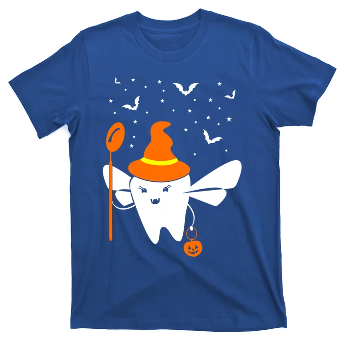 Halloween Dentist Witch Hat Tooth Fixer Trick Or Treet Fan Cool Gift T-Shirt