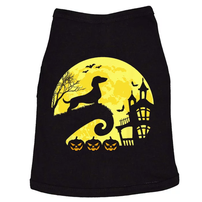 Halloween Dachshund Weenie Wiener Moonshine Sausage Dog Doggie Tank