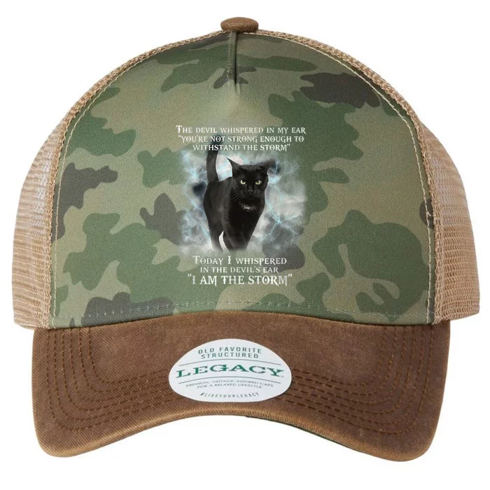 He Devil Whispered In My Ear You ArenT Strong Enough Cat Legacy Tie Dye Trucker Hat