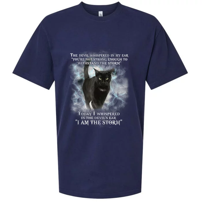 He Devil Whispered In My Ear You ArenT Strong Enough Cat Sueded Cloud Jersey T-Shirt