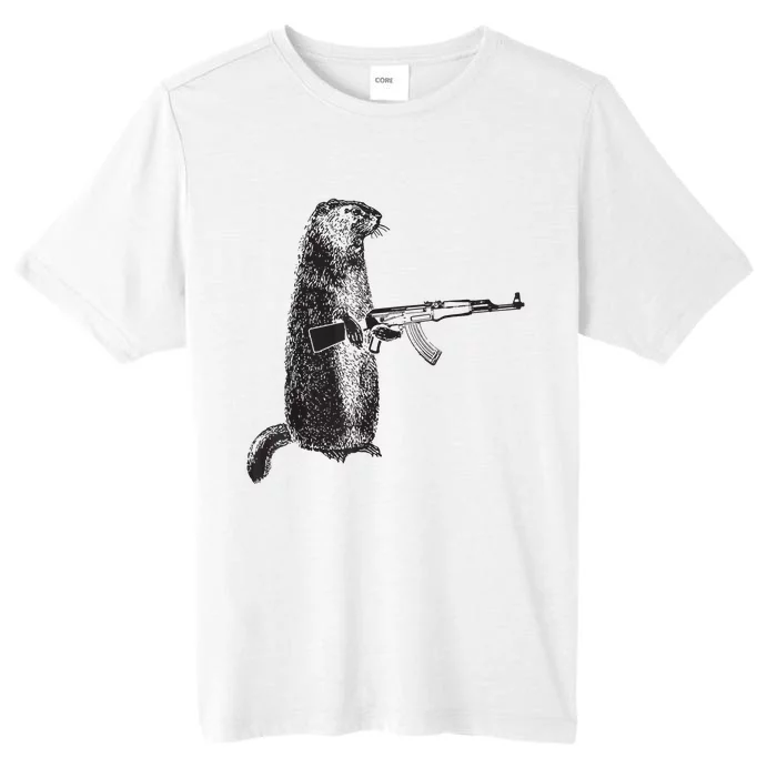 Hunting Design Woodchuck Ak47 Gun Groundhog ChromaSoft Performance T-Shirt