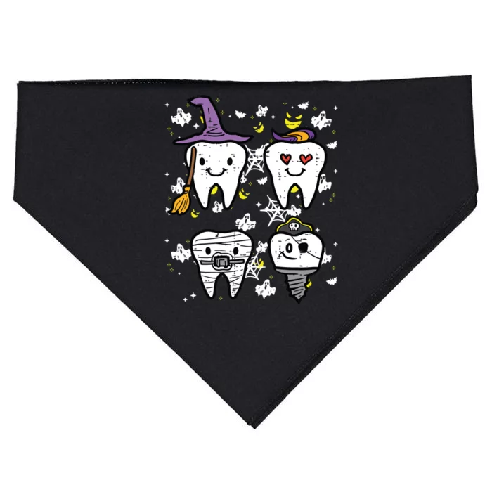 Halloween Dentist Witch Teeth Dental Crew Costume USA-Made Doggie Bandana