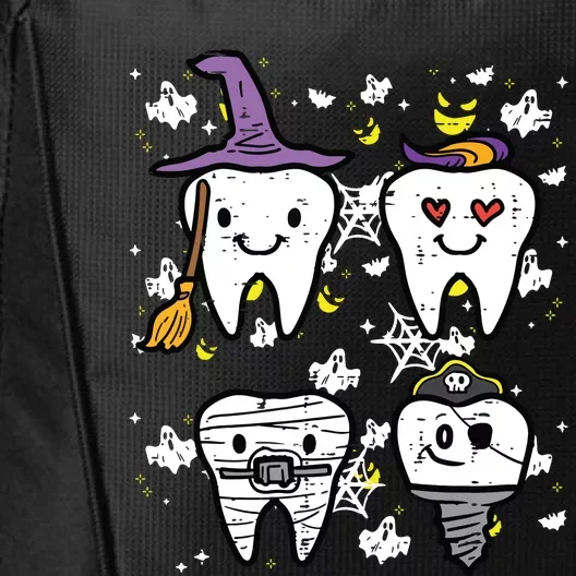 Halloween Dentist Witch Teeth Dental Crew Costume City Backpack