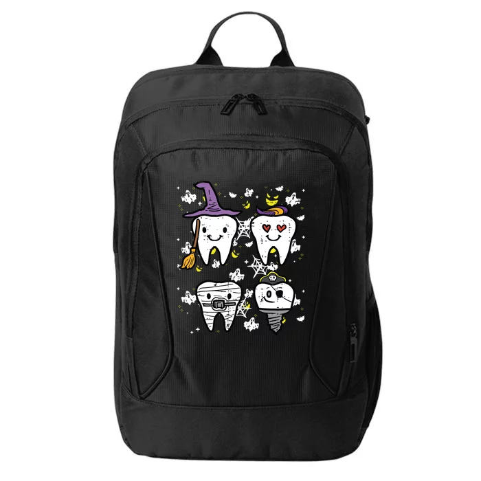 Halloween Dentist Witch Teeth Dental Crew Costume City Backpack