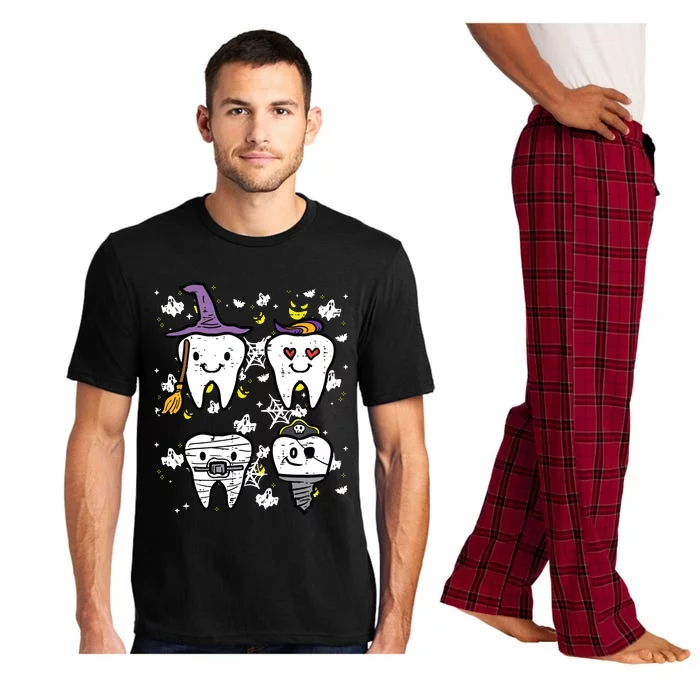 Halloween Dentist Witch Teeth Dental Crew Costume Pajama Set