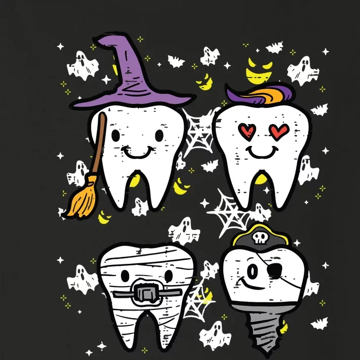 Halloween Dentist Witch Teeth Dental Crew Costume Toddler Long Sleeve Shirt