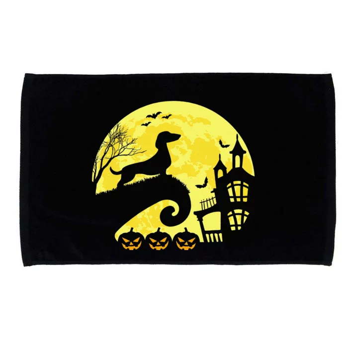 Halloween Dachshund Weenie Wiener Moonshine Sausage Dog Microfiber Hand Towel