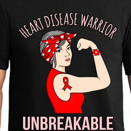 Heart Disease Warrior Awareness Survivor Patient Graphic Gift Pajama Set