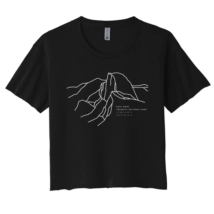 Half Dome Yosemite National Park Women's Crop Top Tee