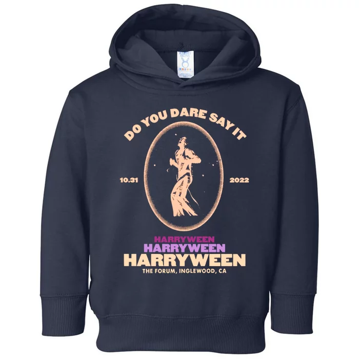 Harryween Do You Dare Say It Harryween Harry Halloween Toddler Hoodie