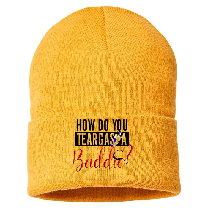 How Do You Teargas A Baddie Sustainable Knit Beanie