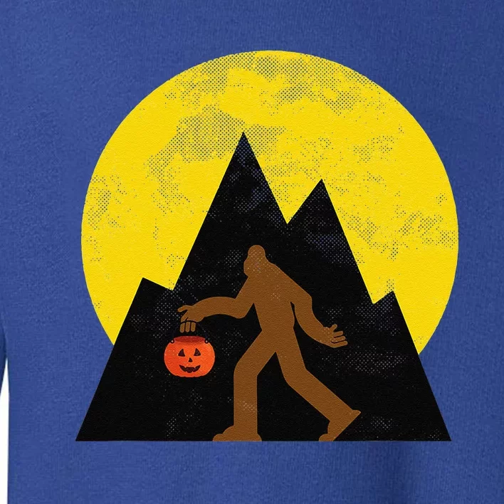 Halloween Design Yeti Jack O Lantern Funny Bigfoot Sasquatch Toddler Sweatshirt