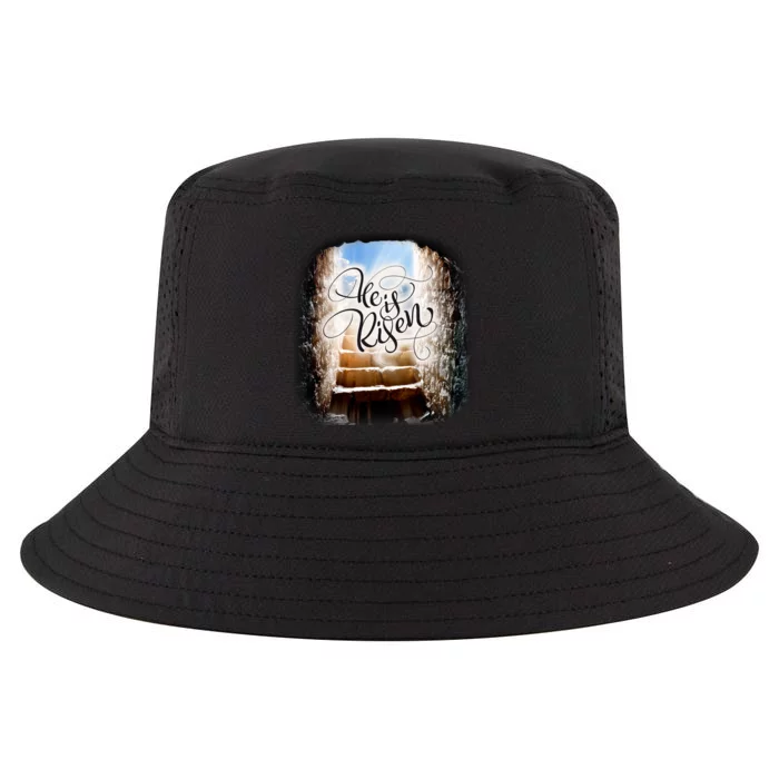 He Has Risen Jesus Christ Tomb Cool Comfort Performance Bucket Hat