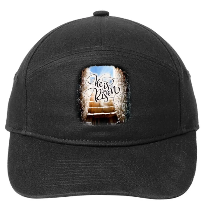 He Has Risen Jesus Christ Tomb 7-Panel Snapback Hat