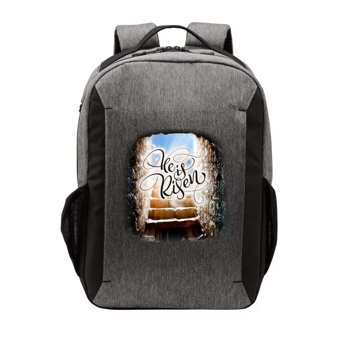 He Has Risen Jesus Christ Tomb Vector Backpack