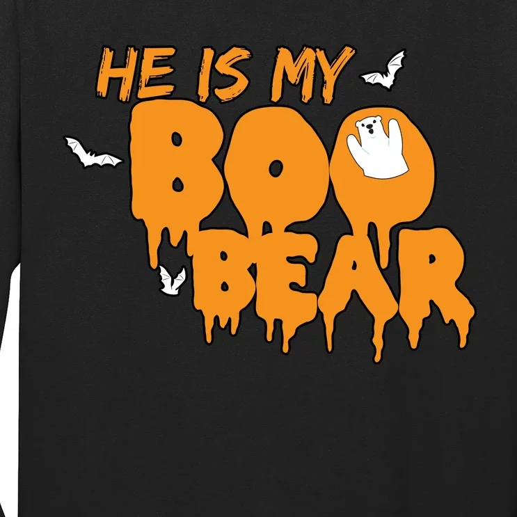 He Is My Boo Bear Long Sleeve Shirt