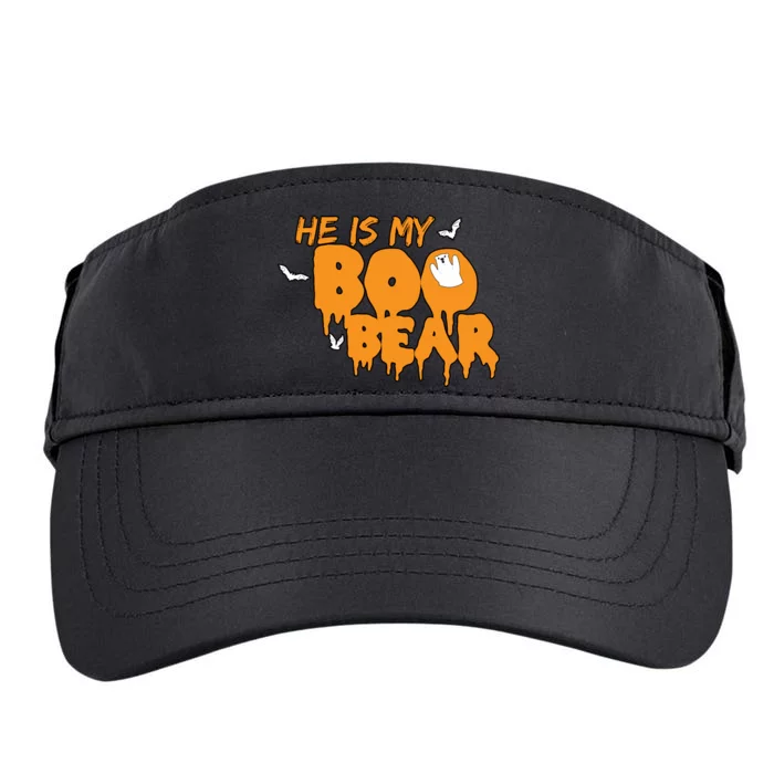 He Is My Boo Bear Adult Drive Performance Visor