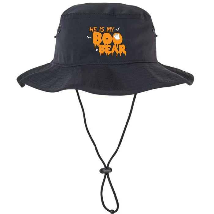 He Is My Boo Bear Legacy Cool Fit Booney Bucket Hat