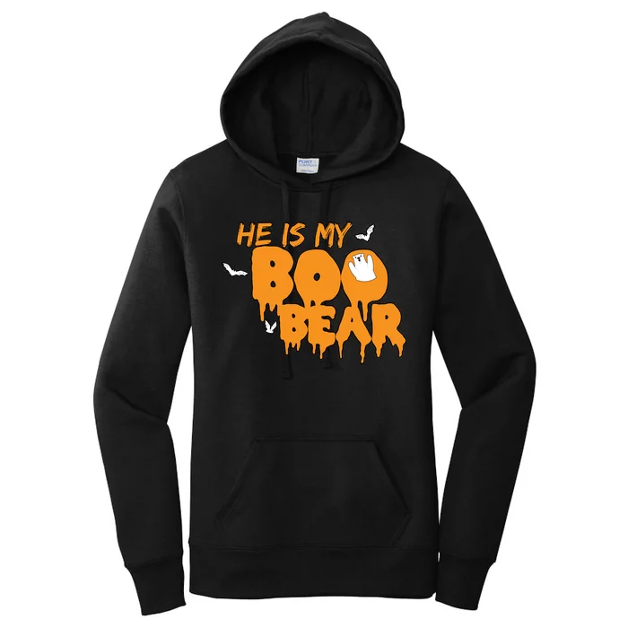 He Is My Boo Bear Women's Pullover Hoodie