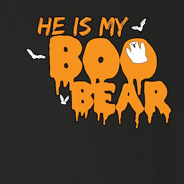 He Is My Boo Bear Toddler Long Sleeve Shirt