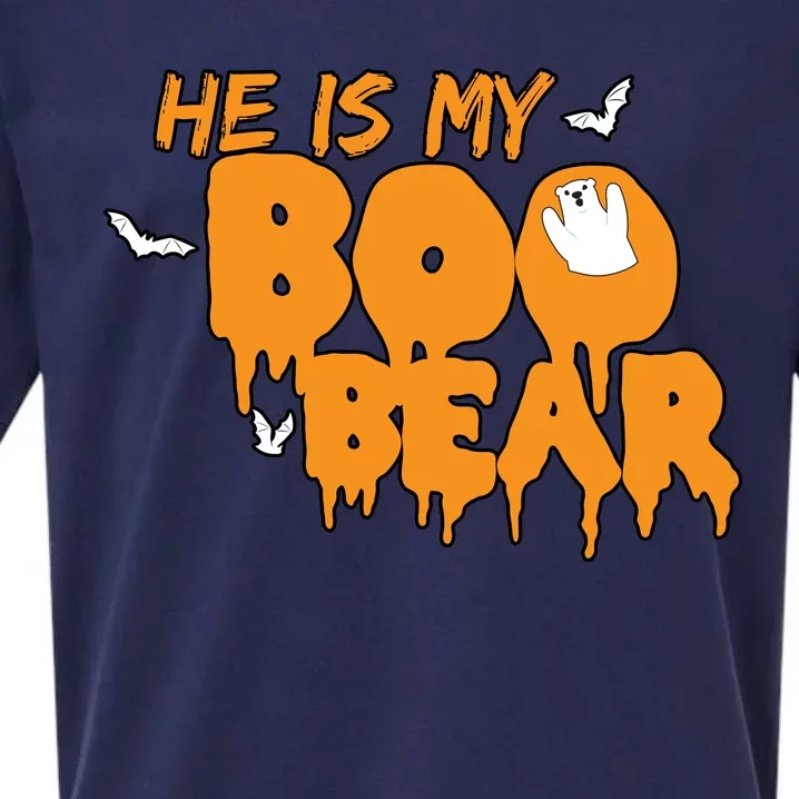 He Is My Boo Bear Sueded Cloud Jersey T-Shirt