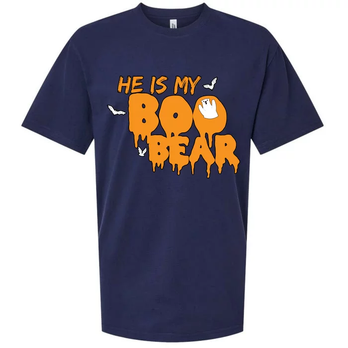 He Is My Boo Bear Sueded Cloud Jersey T-Shirt