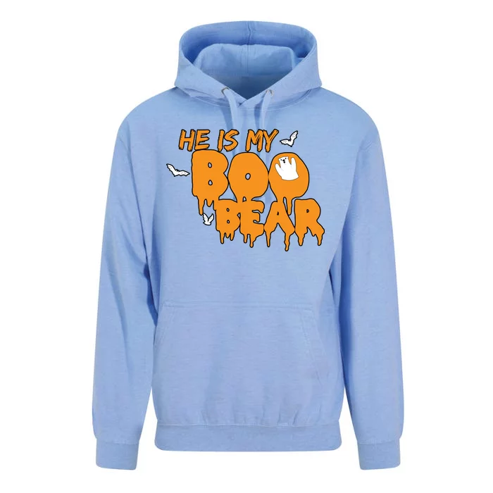 He Is My Boo Bear Unisex Surf Hoodie