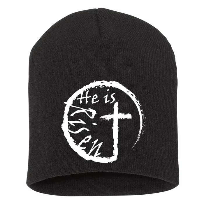 He Is Risen Short Acrylic Beanie