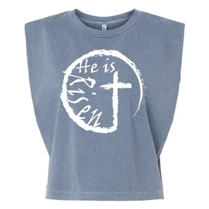 He Is Risen Garment-Dyed Women's Muscle Tee