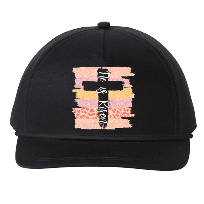 He Is Risen Easter Resurrection Jesus Snapback Five-Panel Rope Hat