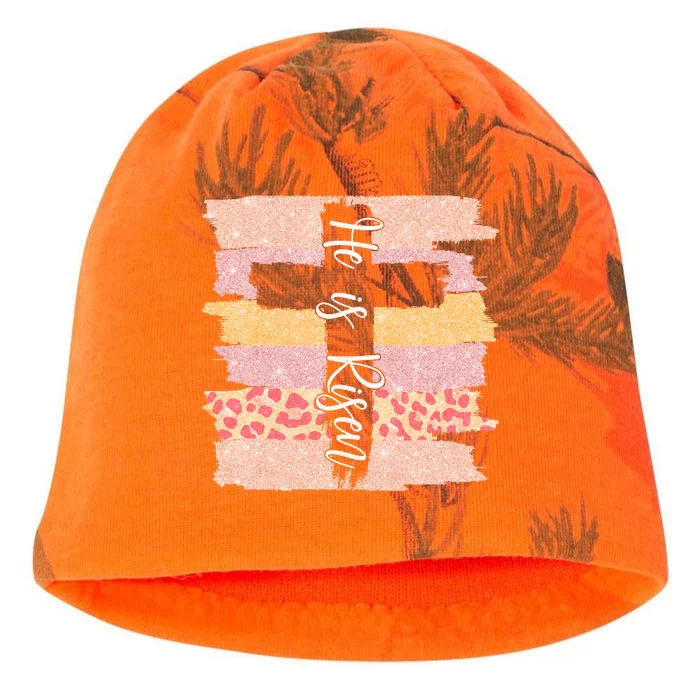 He Is Risen Easter Resurrection Jesus Kati - Camo Knit Beanie