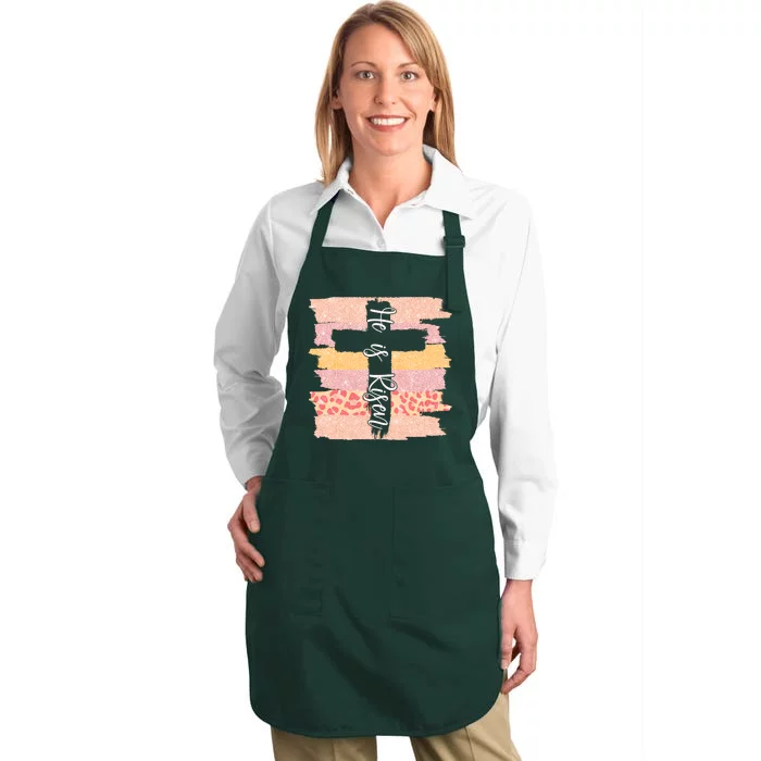 He Is Risen Easter Resurrection Jesus Full-Length Apron With Pocket