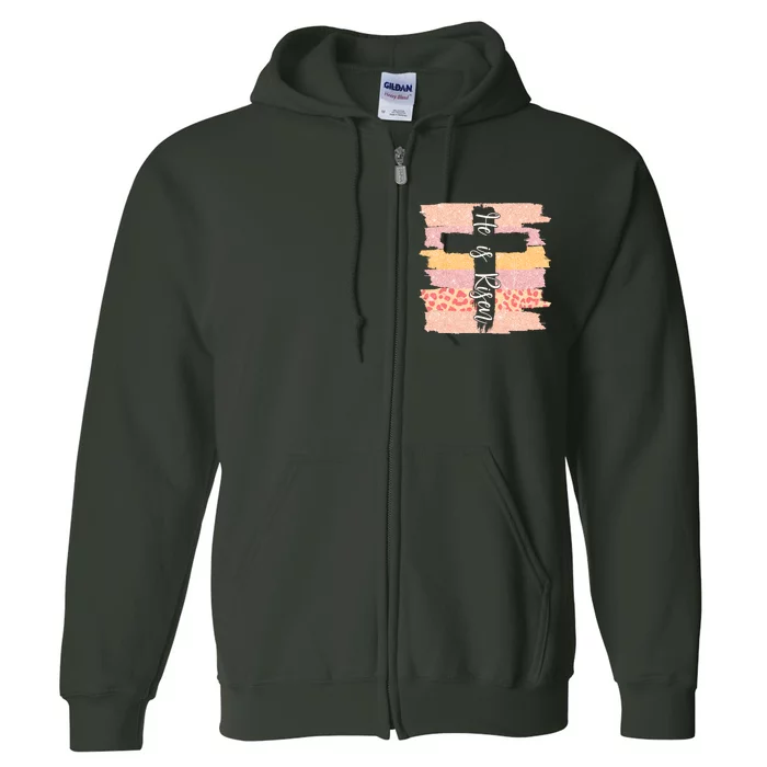 He Is Risen Easter Resurrection Jesus Full Zip Hoodie