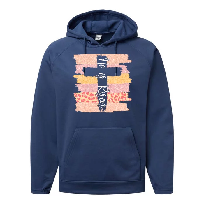 He Is Risen Easter Resurrection Jesus Performance Fleece Hoodie