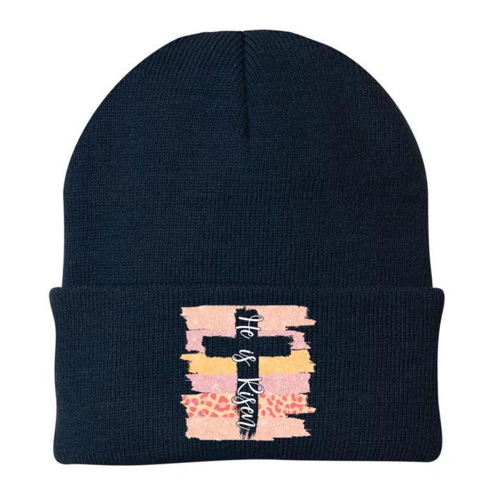 He Is Risen Easter Resurrection Jesus Knit Cap Winter Beanie