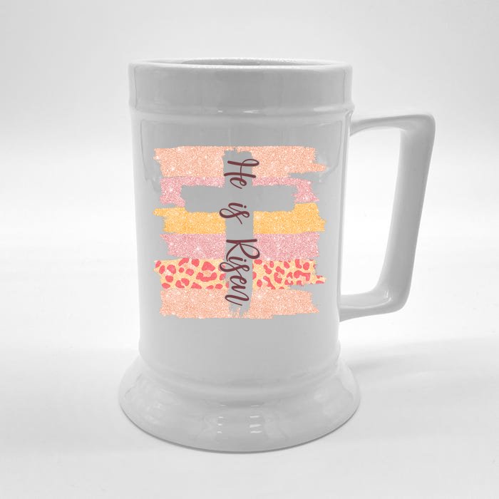 He Is Risen Easter Resurrection Jesus Front & Back Beer Stein