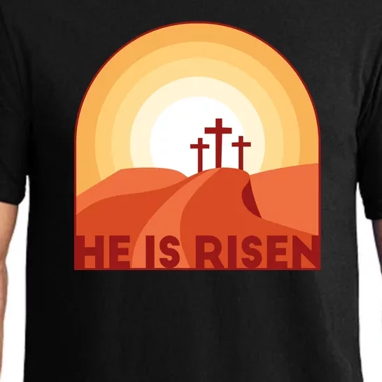 He Is Risen Sunset Jesus Christian Pajama Set