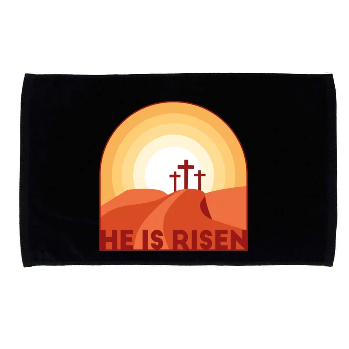 He Is Risen Sunset Jesus Christian Microfiber Hand Towel