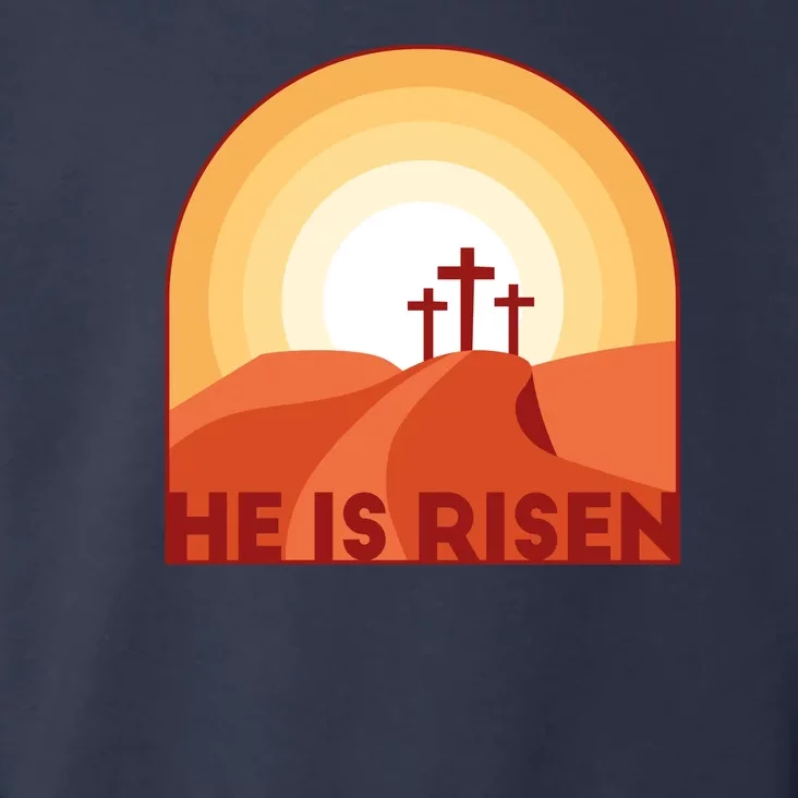 He Is Risen Sunset Jesus Christian Toddler Hoodie