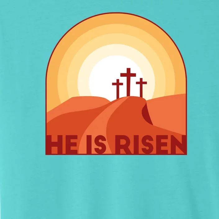 He Is Risen Sunset Jesus Christian ChromaSoft Performance T-Shirt