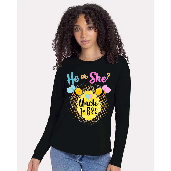 He or She? Uncle to Bee Womens Cotton Relaxed Long Sleeve T-Shirt