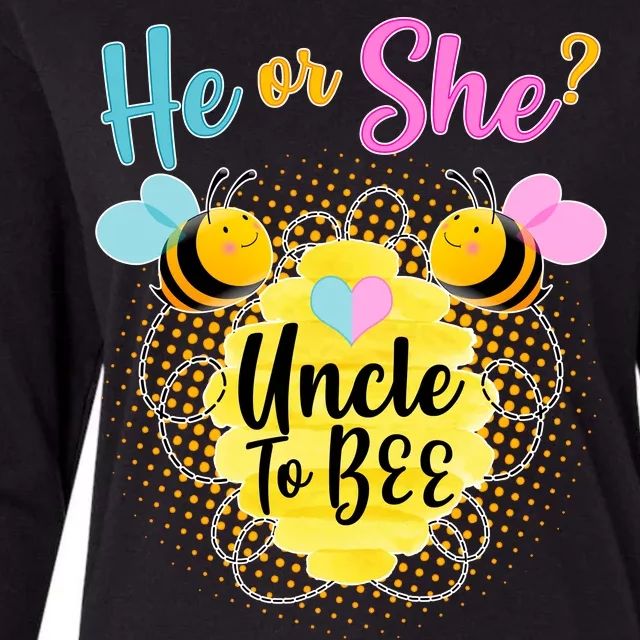 He or She? Uncle to Bee Womens Cotton Relaxed Long Sleeve T-Shirt