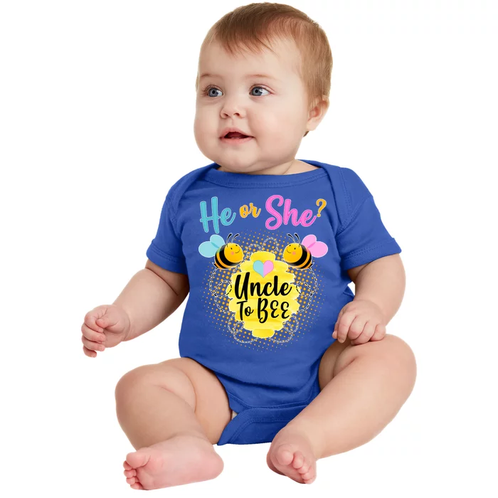 He or She? Uncle to Bee Baby Bodysuit