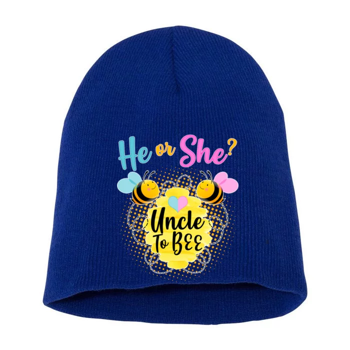 He or She? Uncle to Bee Short Acrylic Beanie