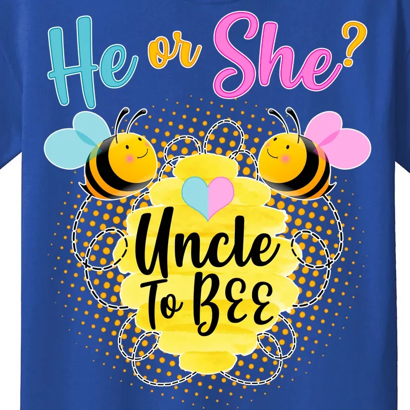 He or She? Uncle to Bee Kids T-Shirt