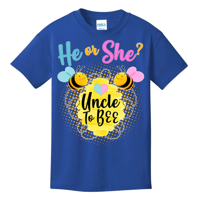 He or She? Uncle to Bee Kids T-Shirt