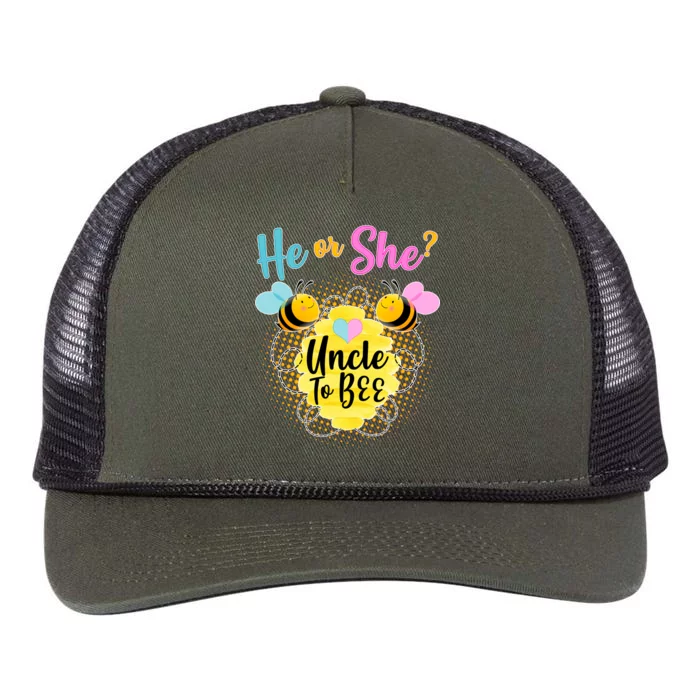 He or She? Uncle to Bee Retro Rope Trucker Hat Cap