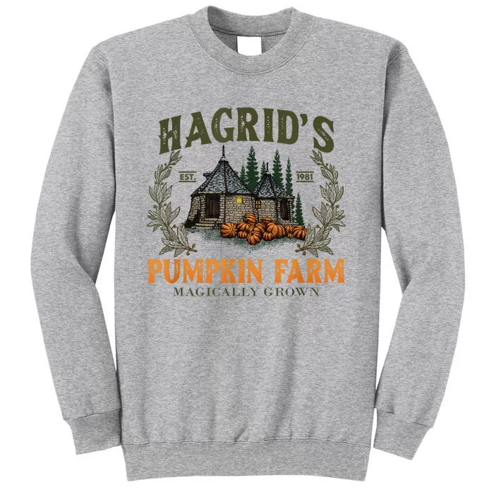 Hagrid’S Est. 1981 Pumpkin Farm Magically Grown Halloween Tall Sweatshirt