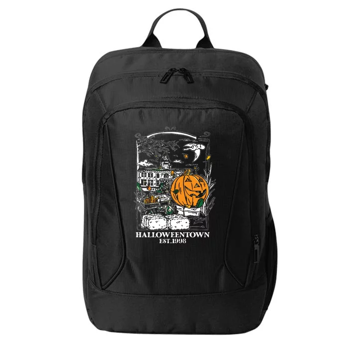 Halloween Est 1998 Funny Halloween Pumpkin City Backpack