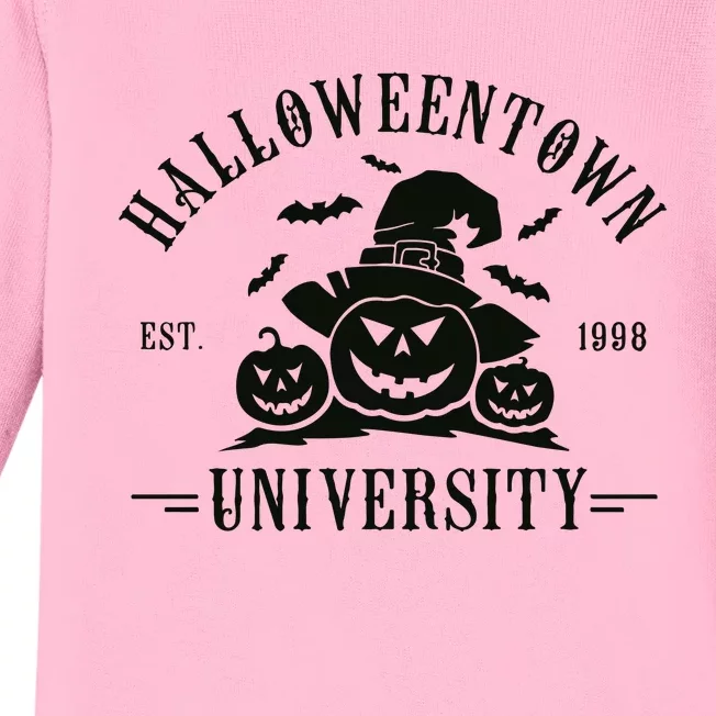 Halloween Est 1998 Pumpkin Halloween University Baby Long Sleeve Bodysuit